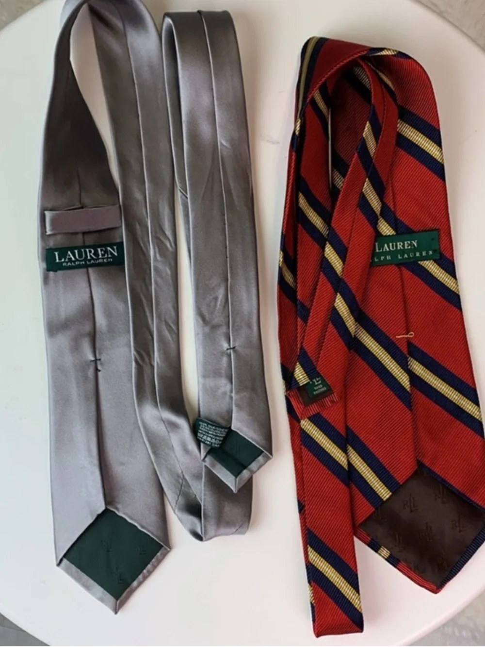 2 Lauren Ralph Lauren Men’s Silk Ties Bundle